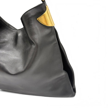 Gucci 1970 Chain Hobo Nera in Pelle