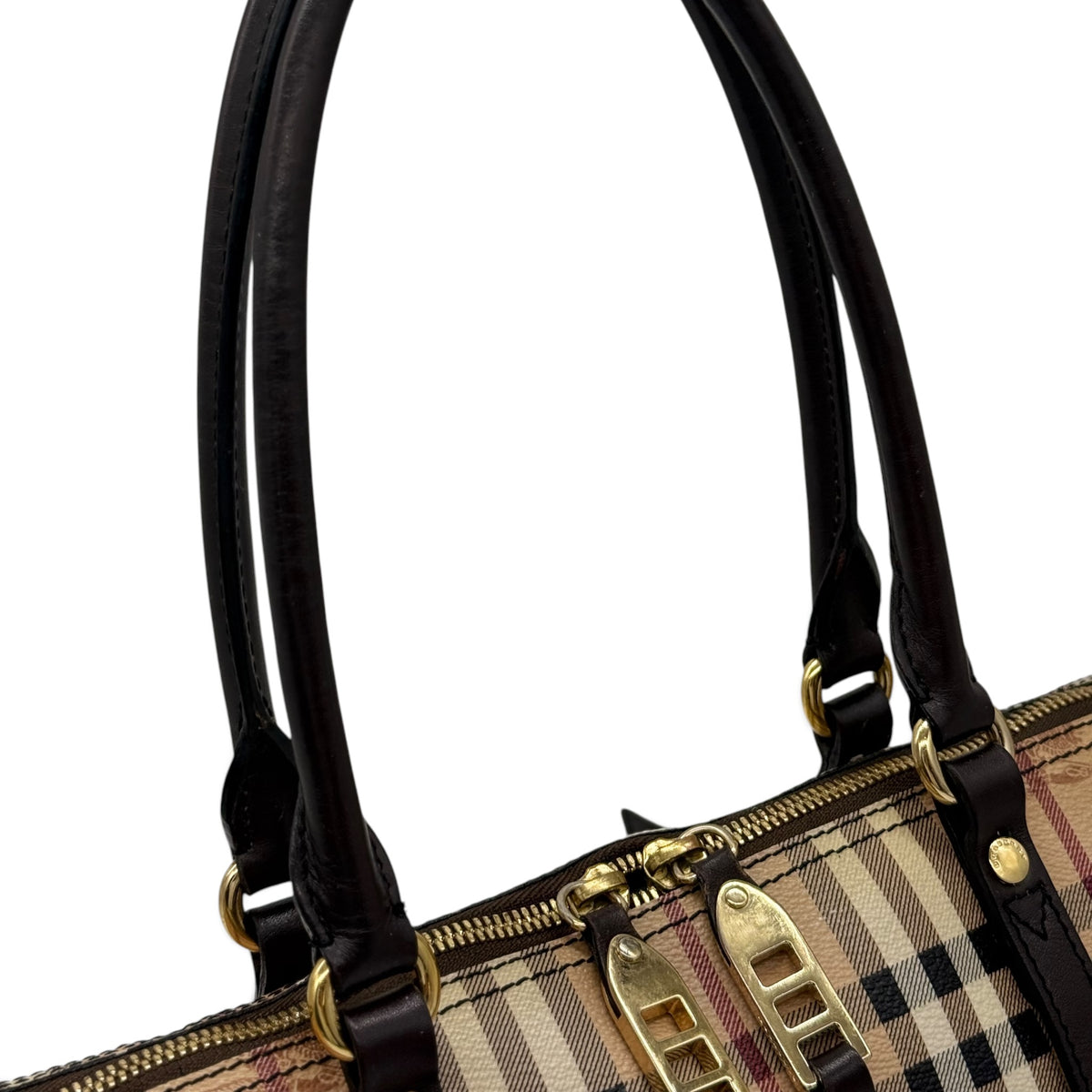 Burberry Haymarket Check Marrone Beige