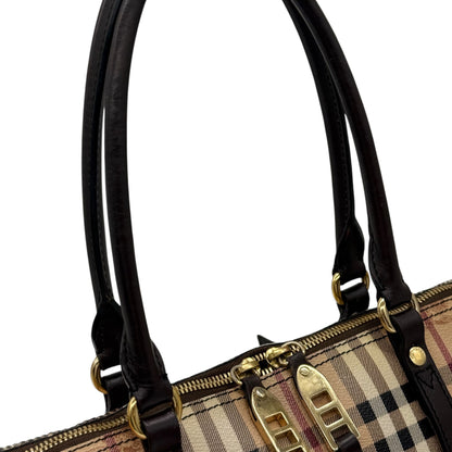 Burberry Haymarket Check Marrone Beige