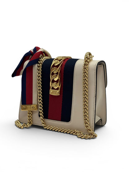 Gucci Silvie Mini Chain White