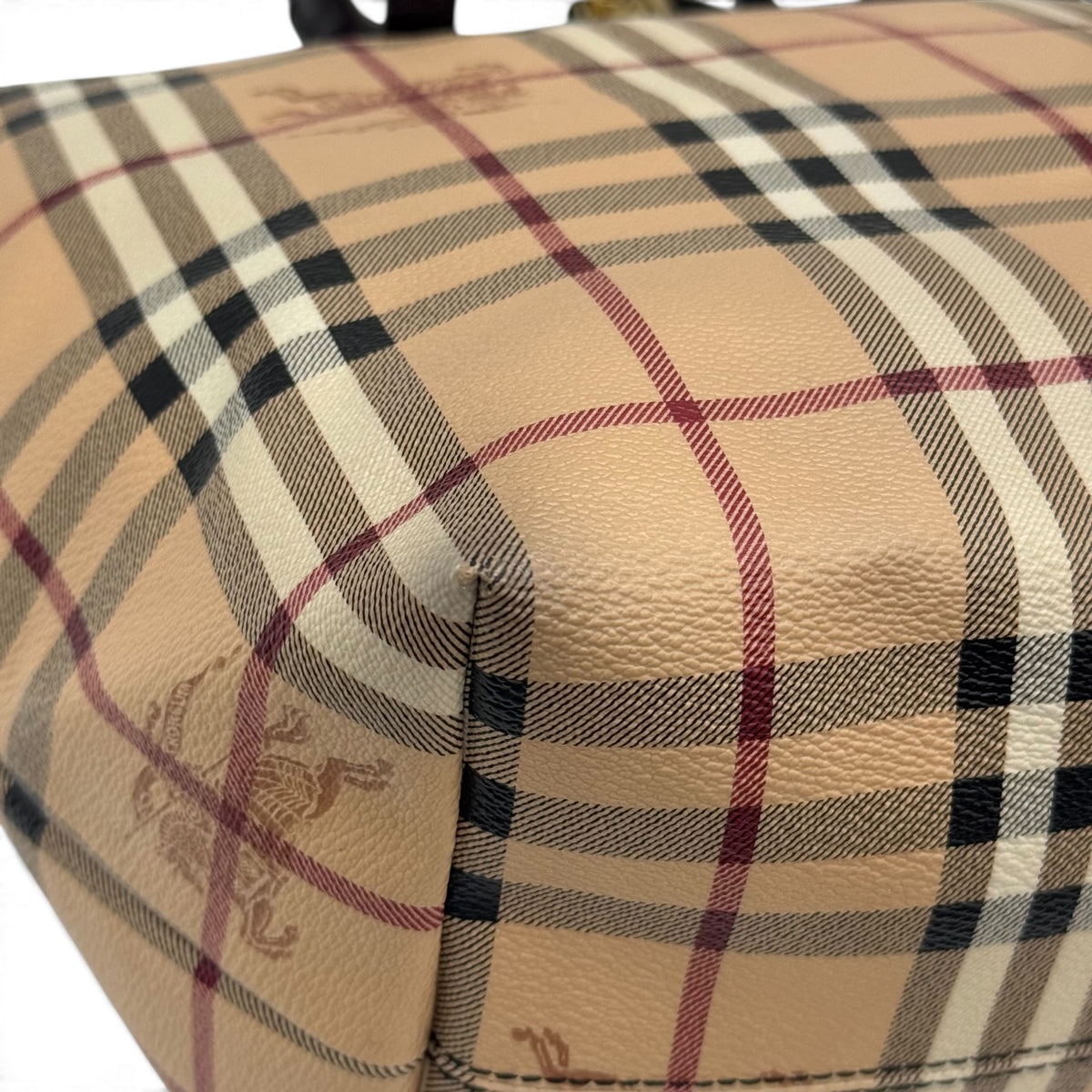 Burberry Haymarket Check Marrone Beige