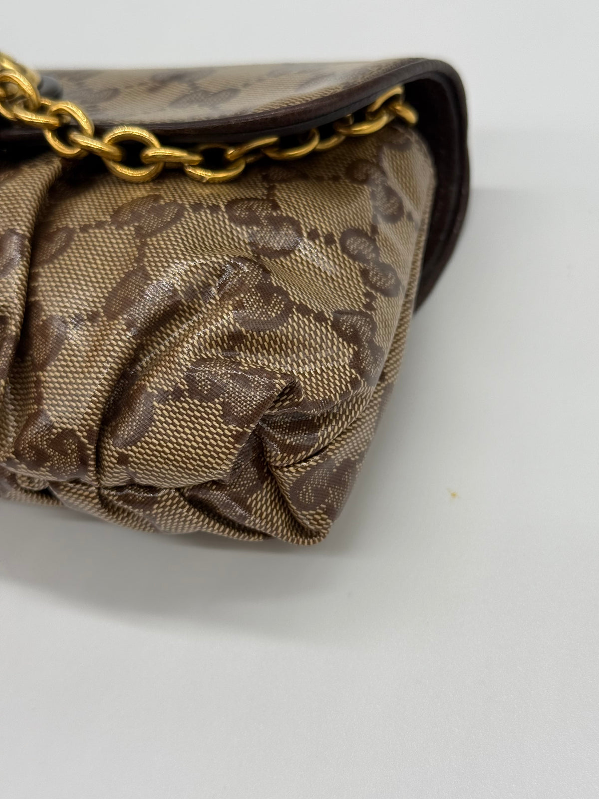 Gucci Babouska Hysteria Marrone in Pelle e Tela