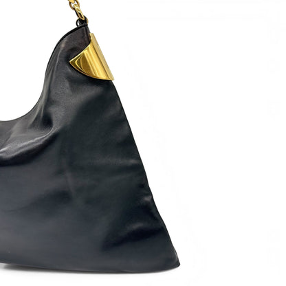 Gucci 1970 Chain Hobo Nera in Pelle