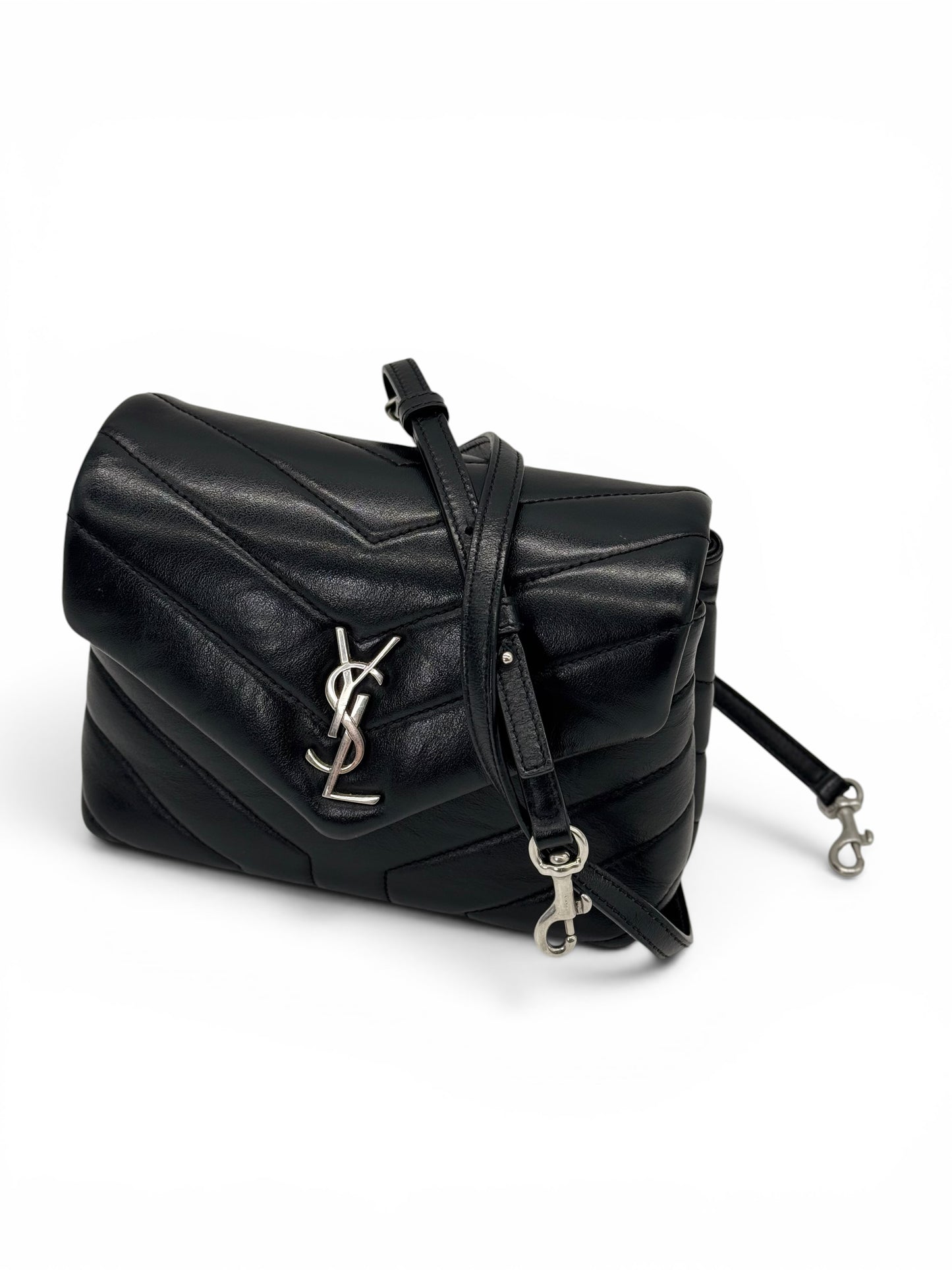 Saint Laurent Lou Lou Toy Nera in Pelle