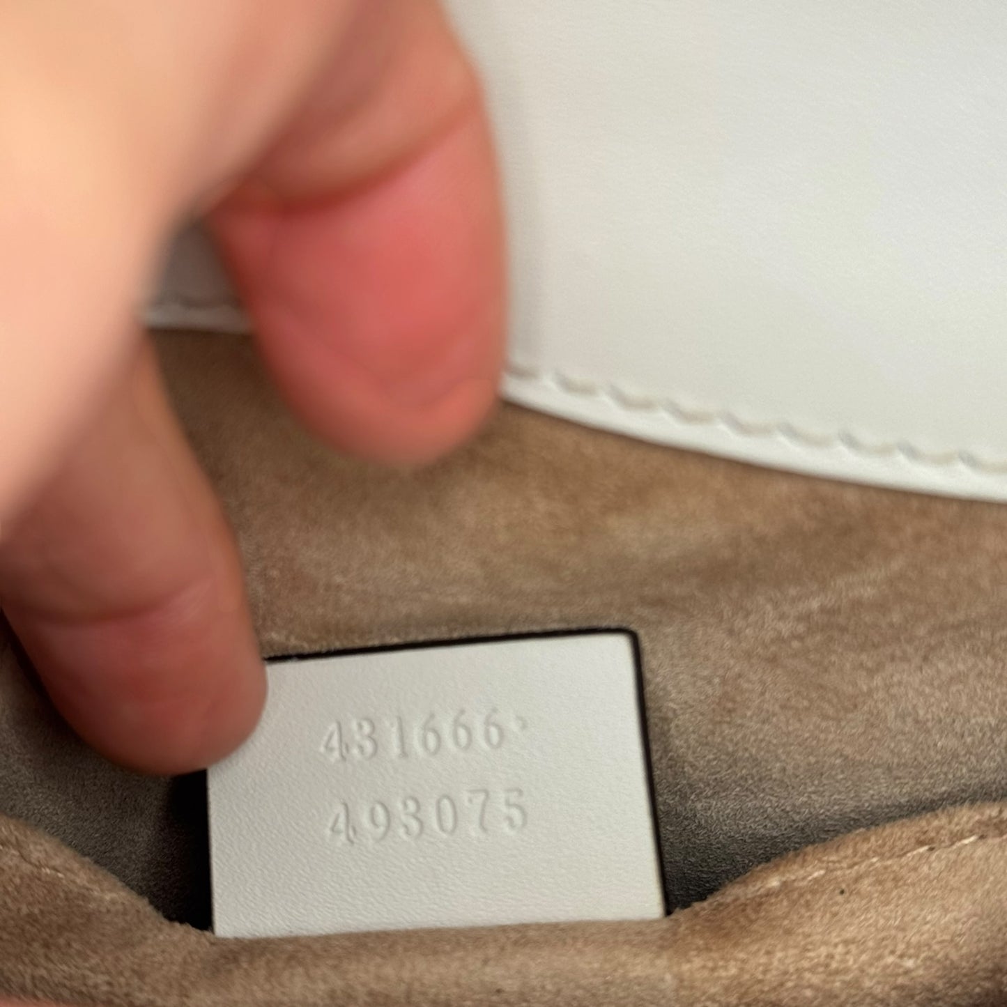 Gucci Silvie Mini Chain White