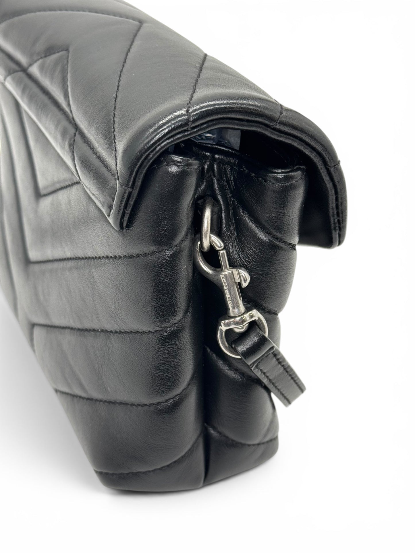 Saint Laurent Lou Lou Toy Nera in Pelle