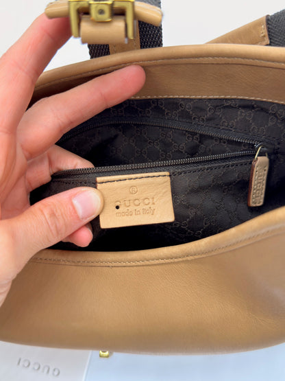Gucci Jackie in Pelle Beige