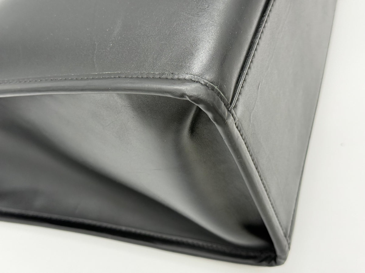 Fendi Sunshine Borsa in Pelle Saffiano Nera