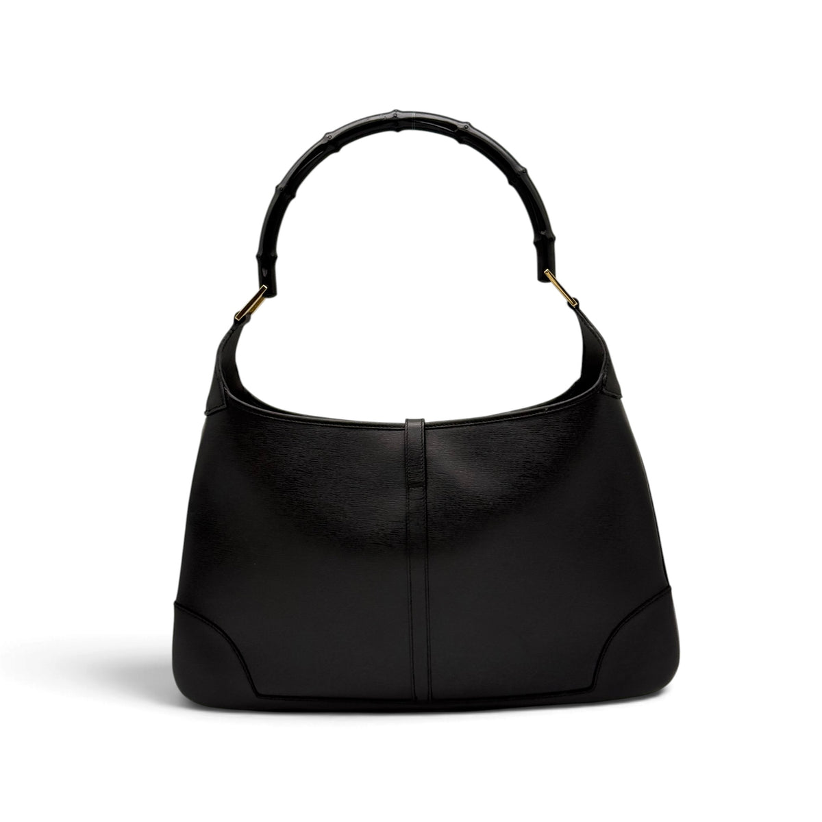 Gucci Jackie Bamboo Borsa a Spalla in Pelle Nera