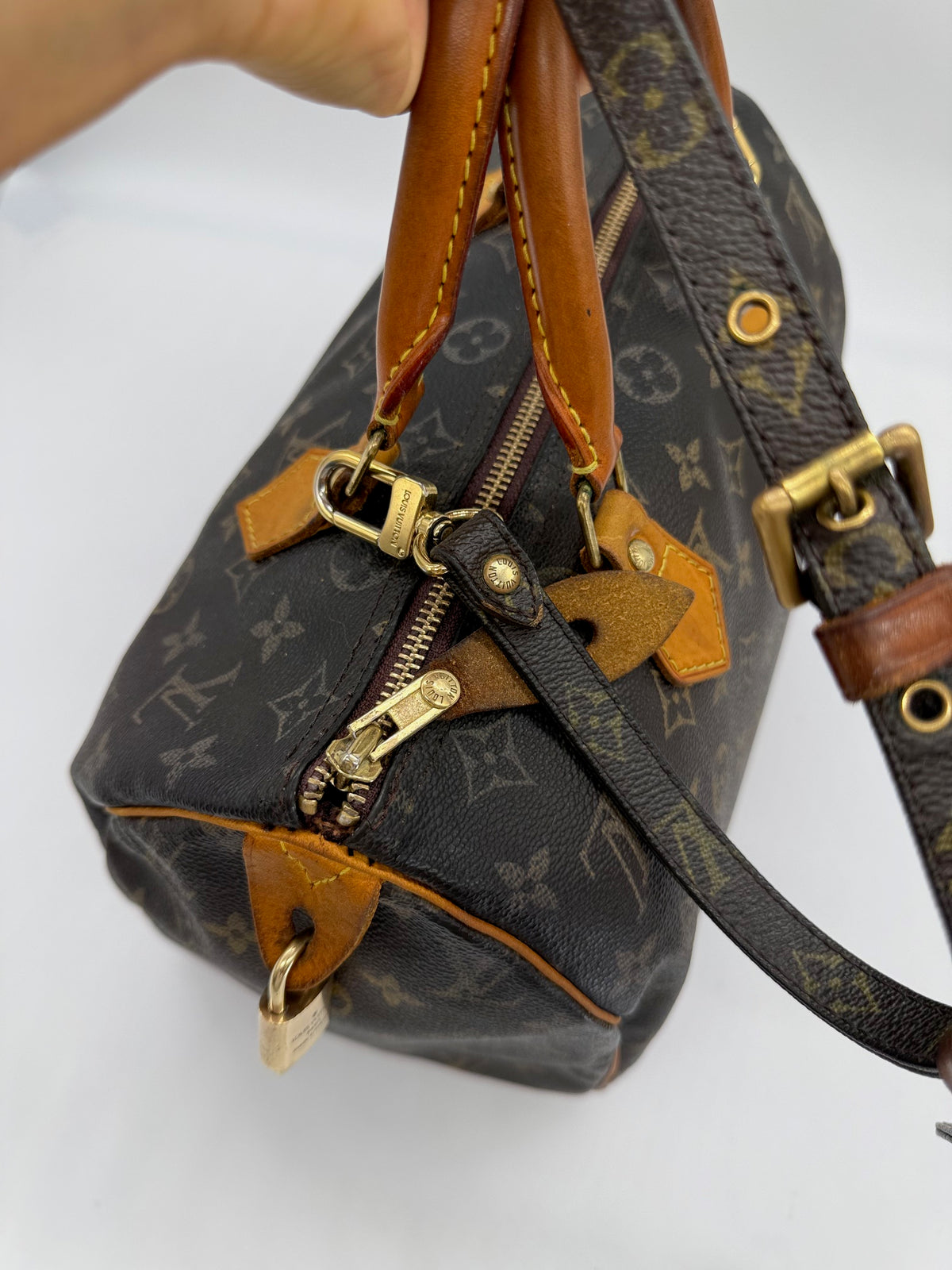 Louis Vuitton Speedy 30 Borsa Monogram con Tracolla