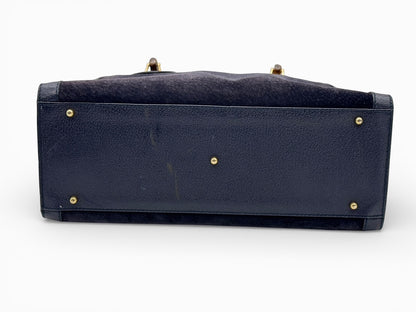 Gucci Bamboo Diana Pelle Scamosciata Blu Oltremare