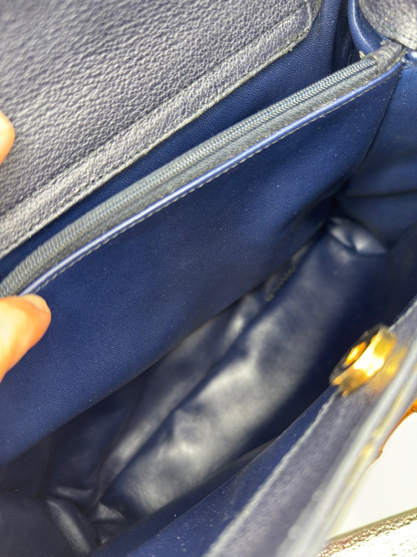 Gucci Bamboo Diana Pelle Scamosciata Blu Oltremare