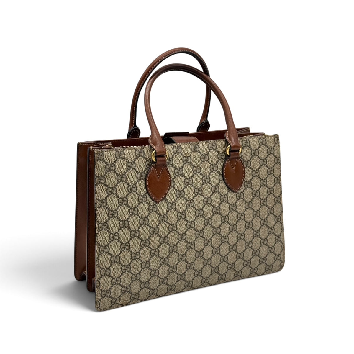 Gucci Top Handle GG Supreme Tote Bag