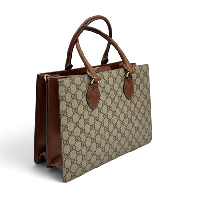Gucci Top Handle GG Supreme Tote Bag