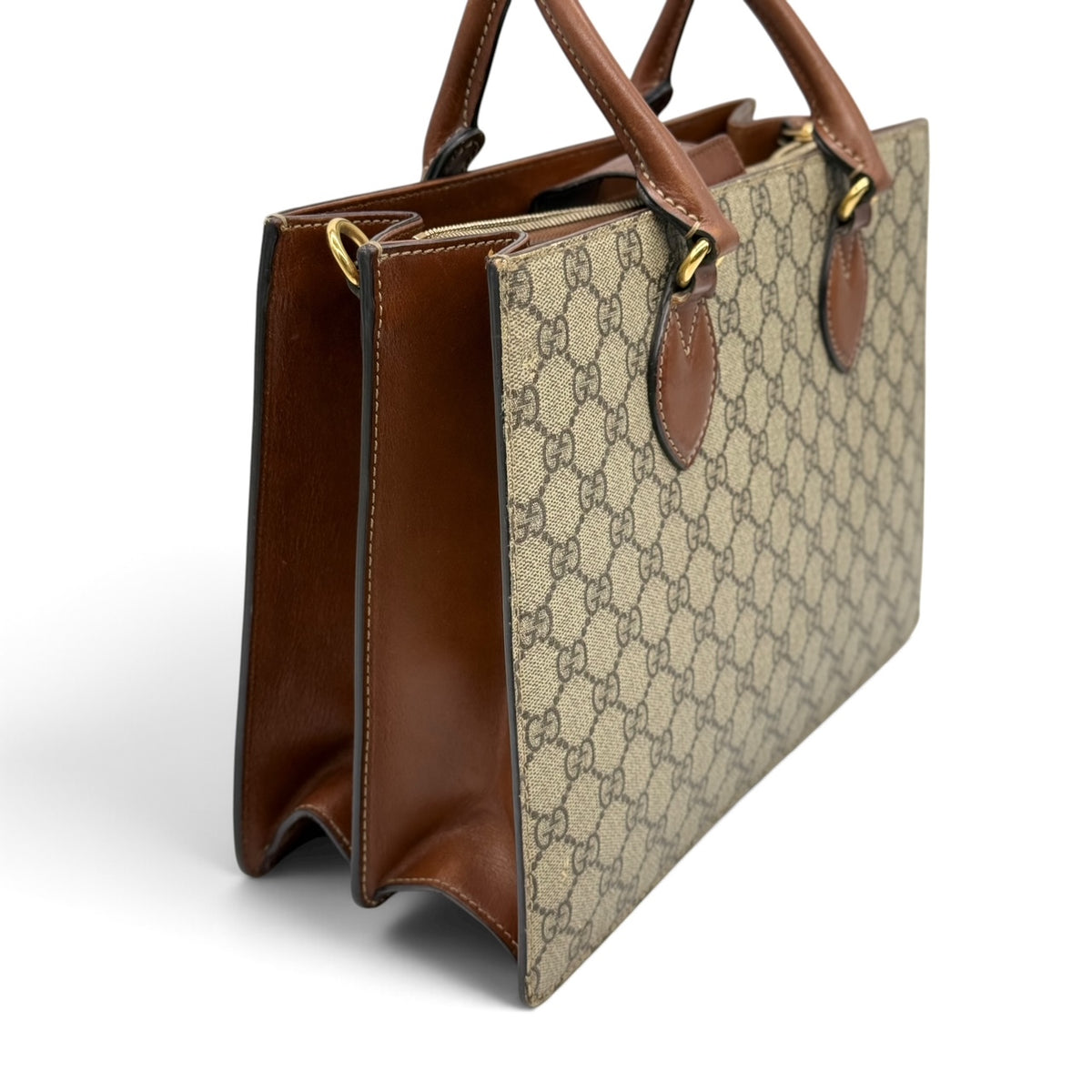 Gucci Top Handle GG Supreme Tote Bag