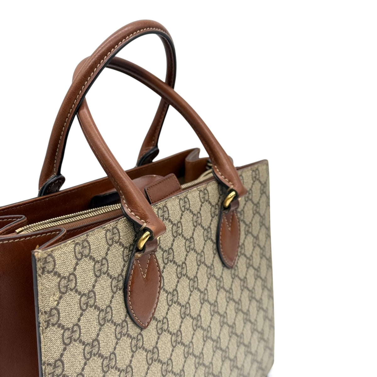 Gucci Top Handle GG Supreme Tote Bag