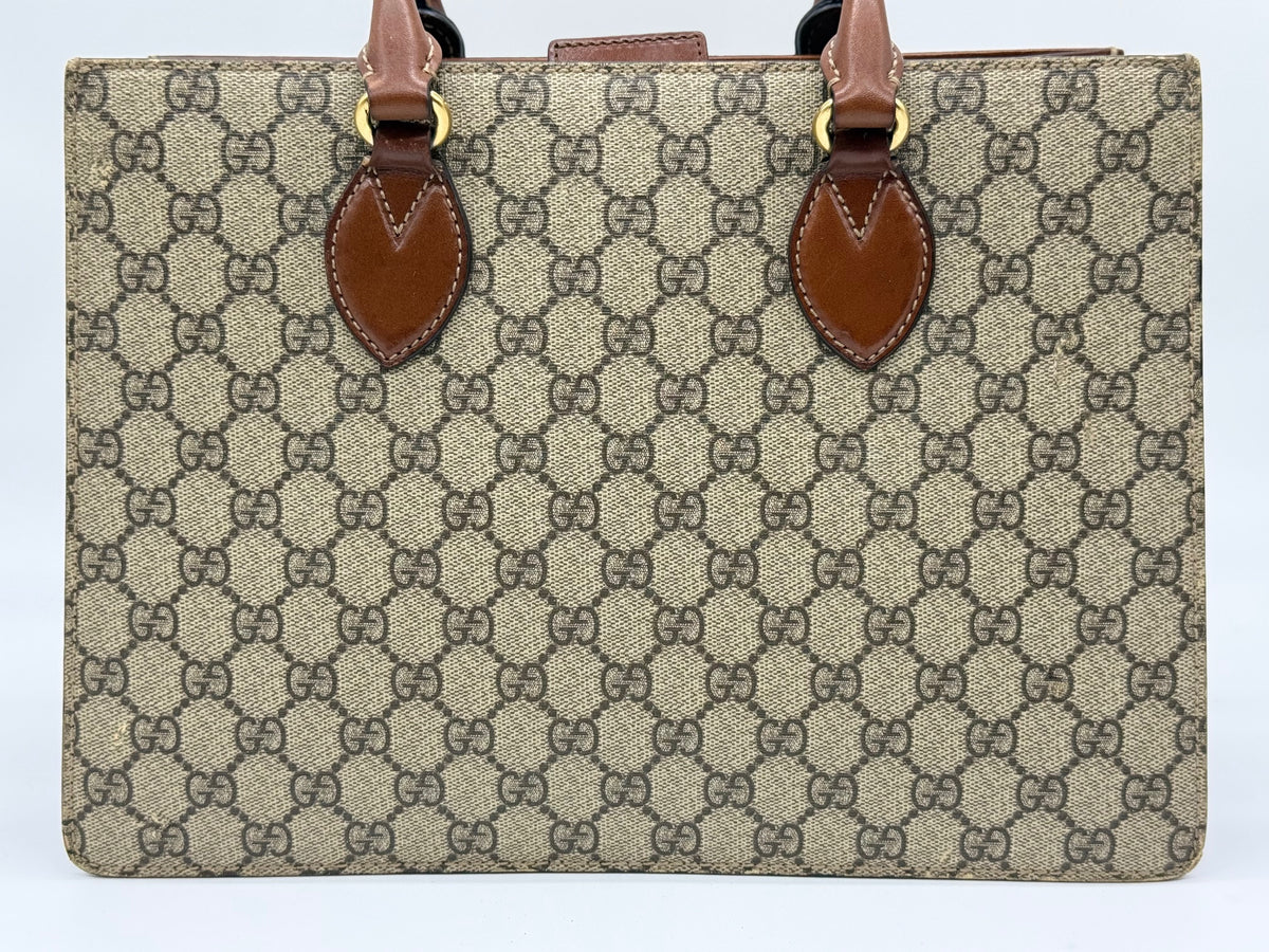 Gucci Top Handle GG Supreme Tote Bag