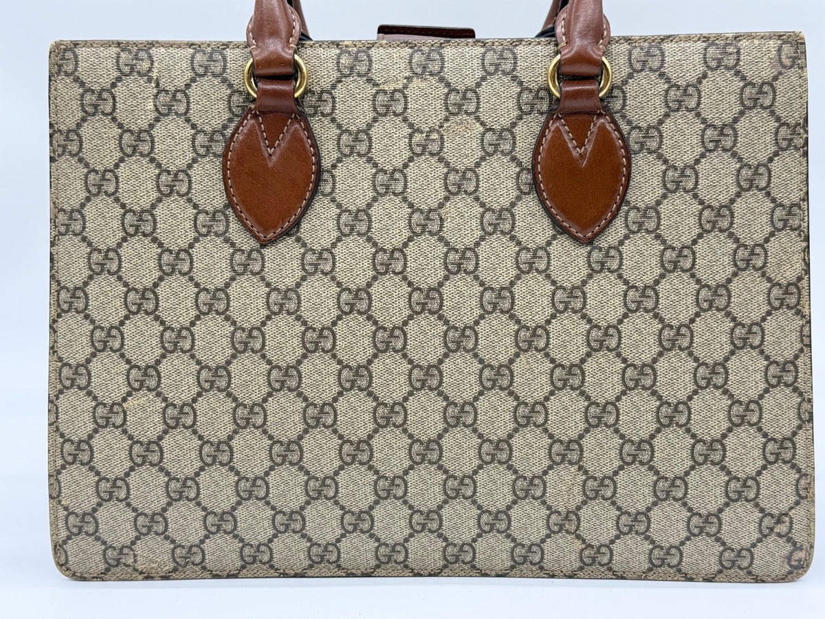 Gucci Top Handle GG Supreme Tote Bag