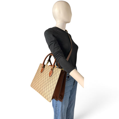 Gucci Top Handle GG Supreme Tote Bag