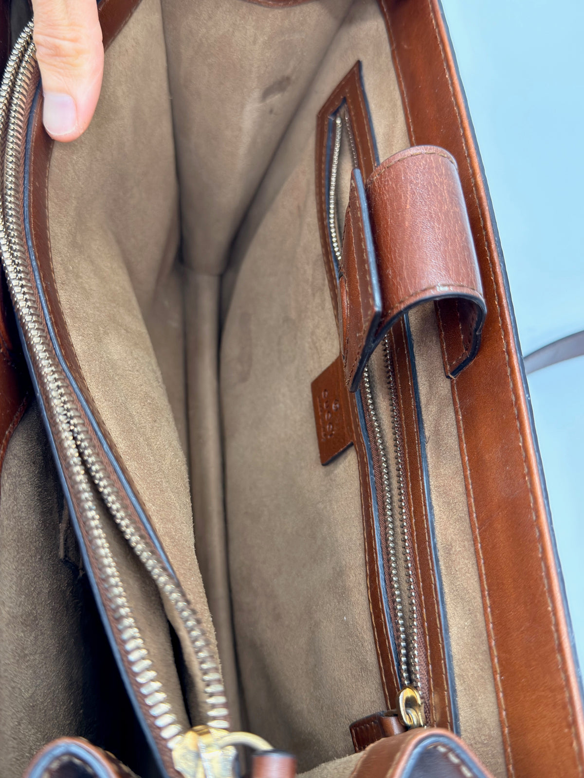 Gucci Top Handle GG Supreme Tote Bag