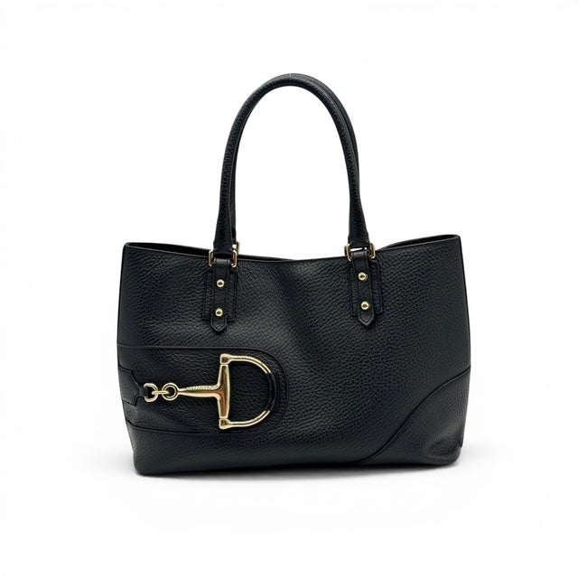 Gucci Horsebit Tote Bag Pelle Nero