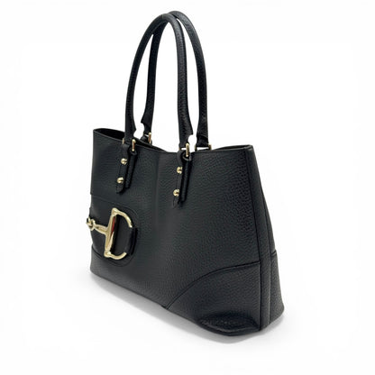Gucci Horsebit Tote Bag Pelle Nero