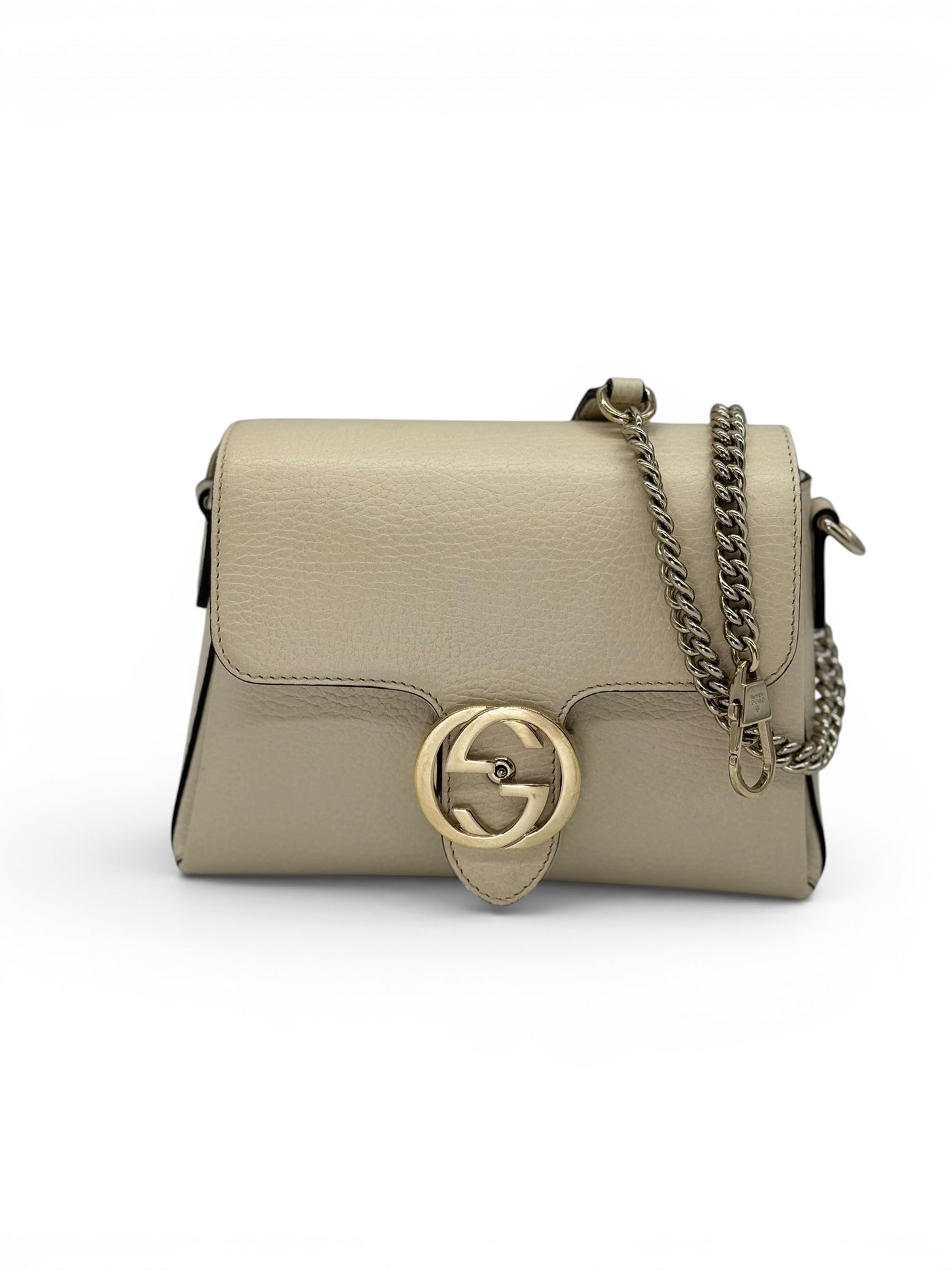 Gucci Interlocking Chain Pelle Bianco