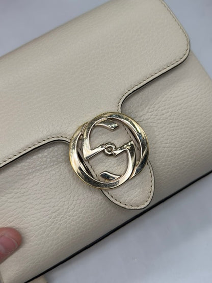 Gucci Interlocking Chain Pelle Bianco