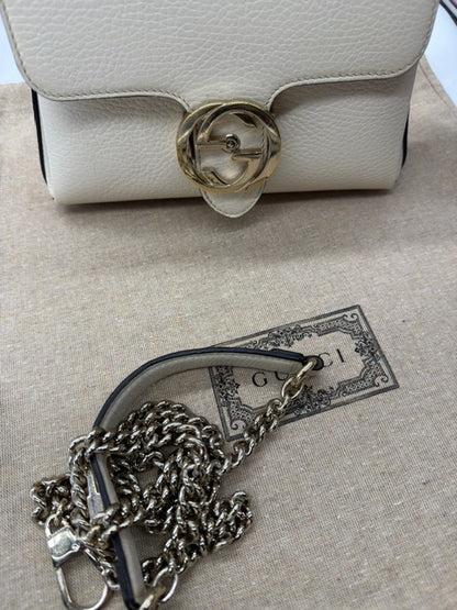 Gucci Interlocking Chain Pelle Bianco