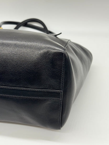 Prada Grand Shopping Tote Nera in Pelle