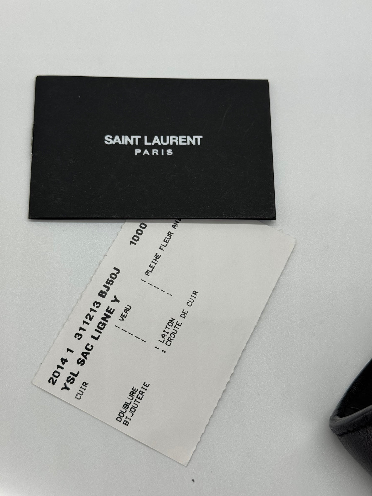 Saint Laurent Y Ligne Pochette Nera in Pelle