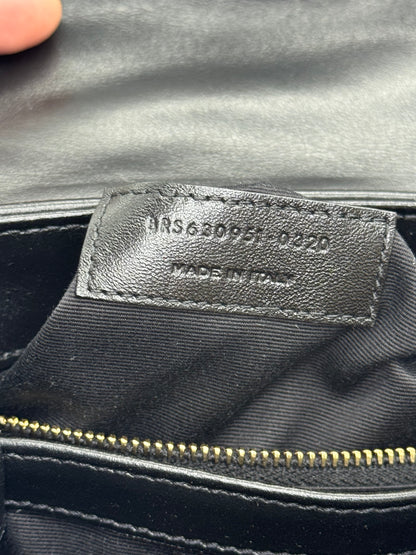 Saint Laurent Loulou Toy Nera in Pelle