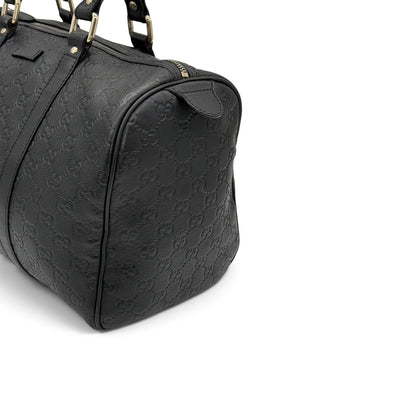 Gucci Boston Guccissima in Pelle Nera