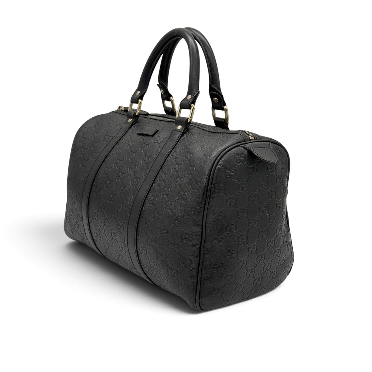 Gucci Boston Guccissima in Pelle Nera