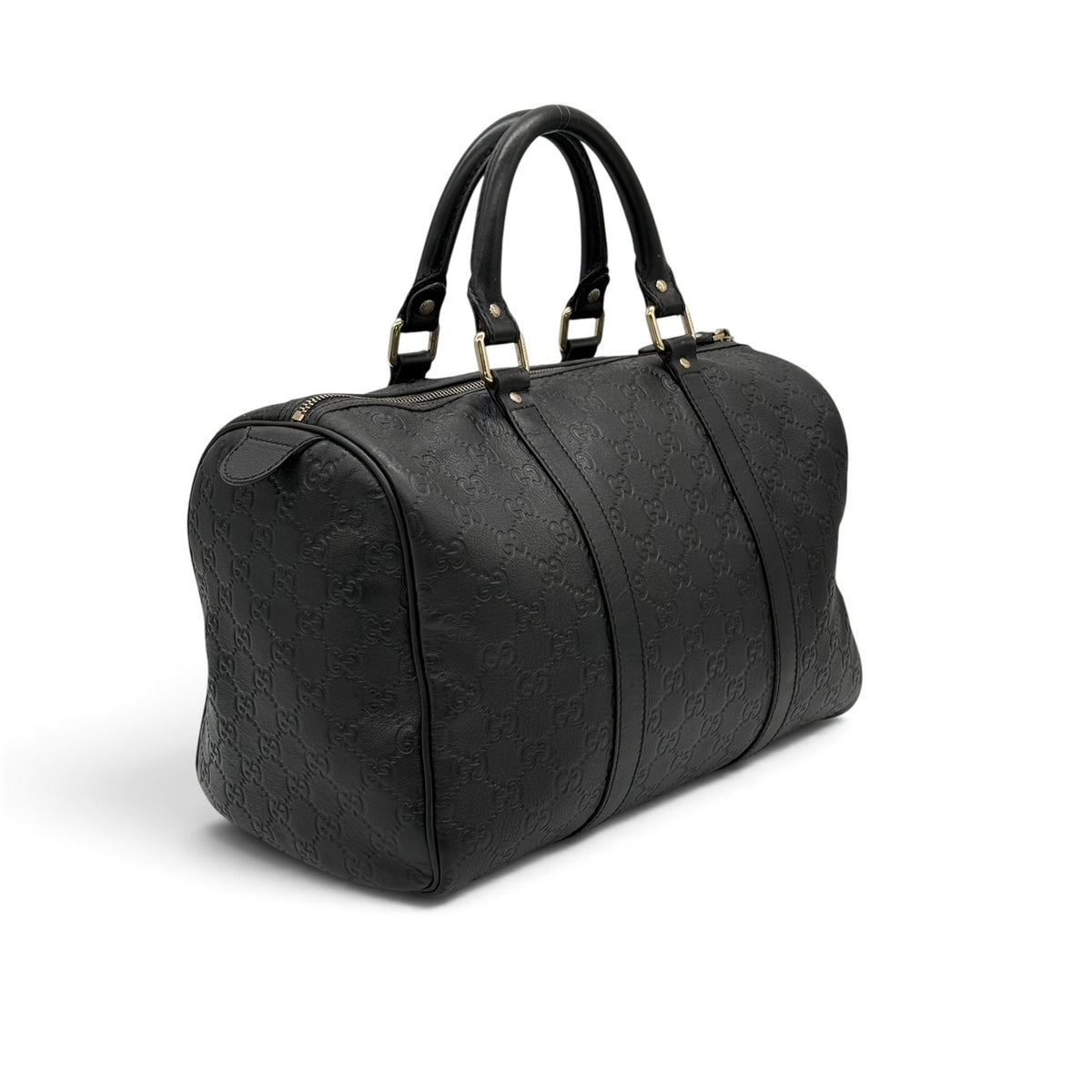 Gucci Boston Guccissima in Pelle Nera