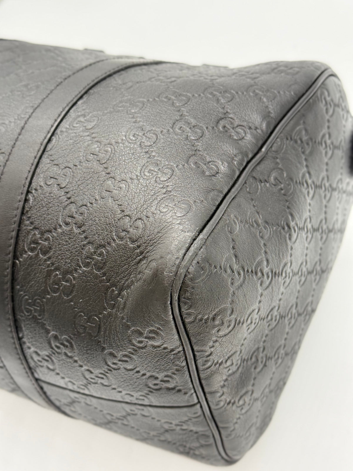 Gucci Boston Guccissima in Pelle Nera