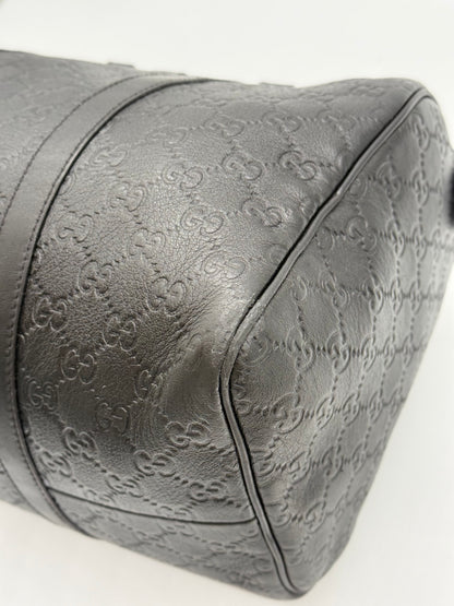 Gucci Boston Guccissima in Pelle Nera