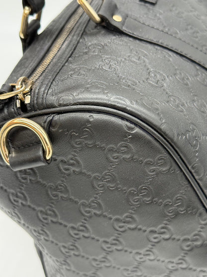 Gucci Boston Guccissima in Pelle Nera