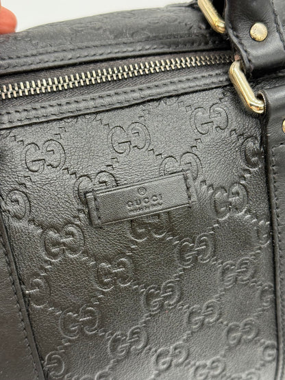 Gucci Boston Guccissima in Pelle Nera