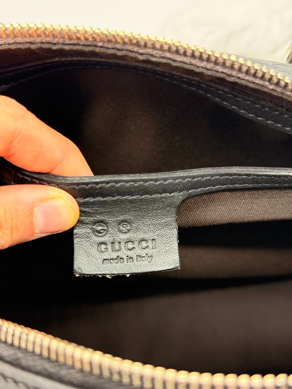 Gucci Boston Guccissima in Pelle Nera