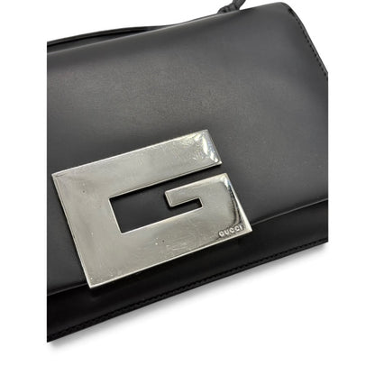 Gucci Square G Borsa a Spalla in Pelle Nera