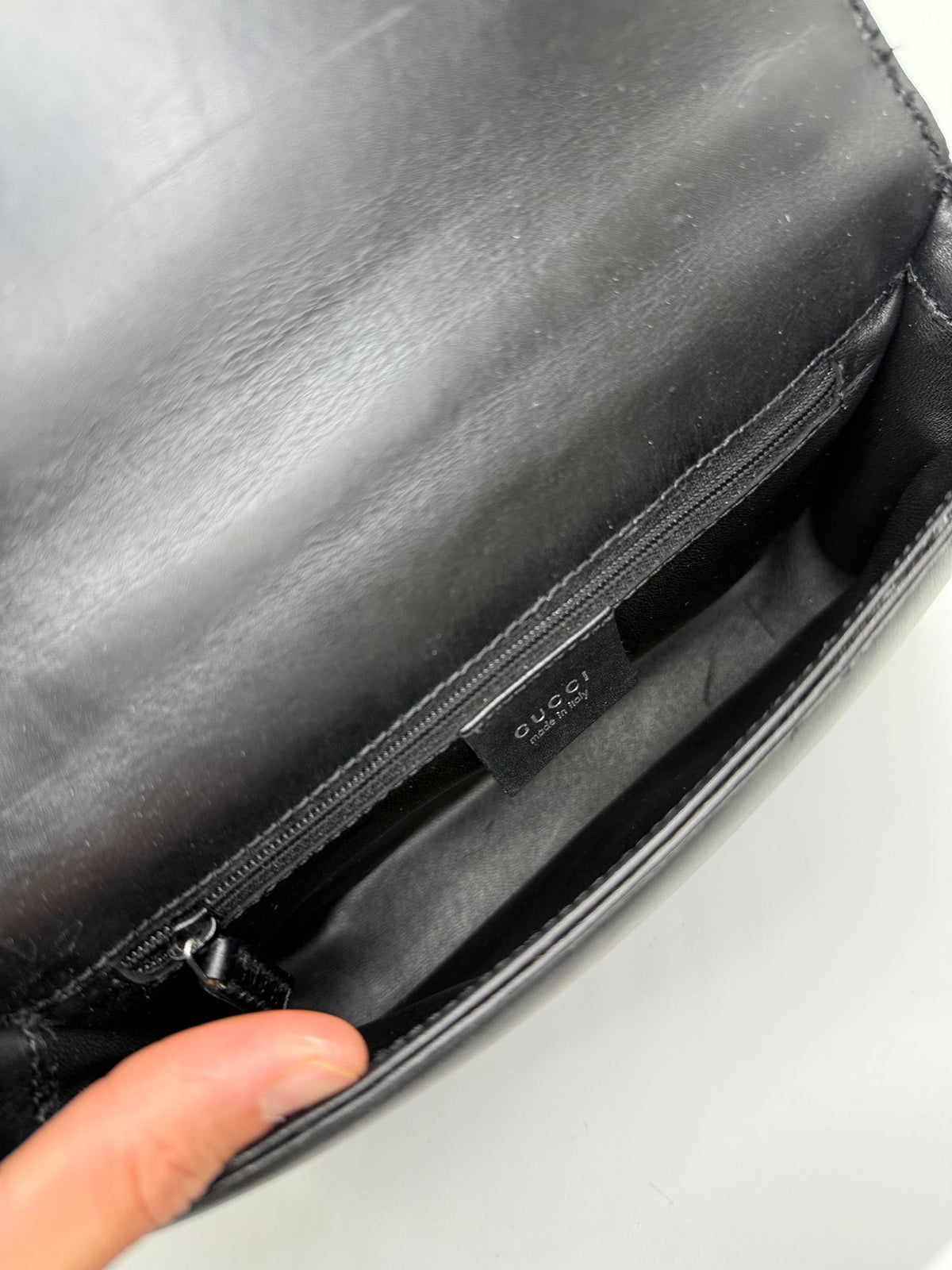 Gucci Square G Borsa a Spalla in Pelle Nera