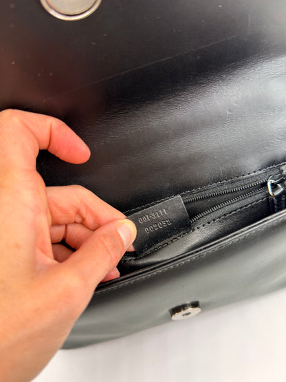 Gucci Square G Borsa a Spalla in Pelle Nera