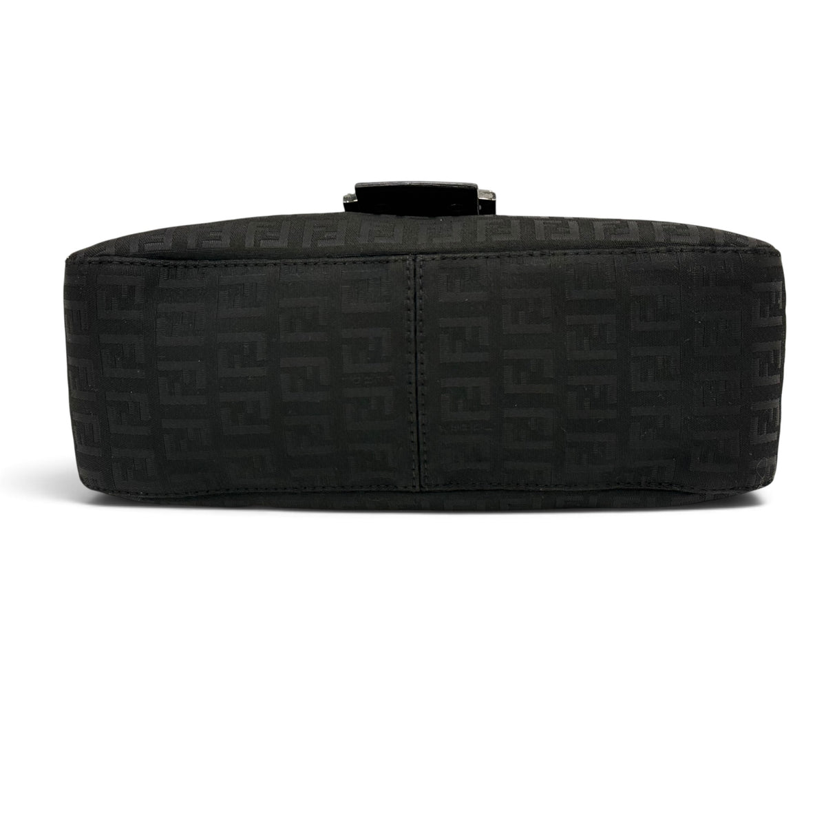 Fendi Baguette Monogram Nera con Logo FF