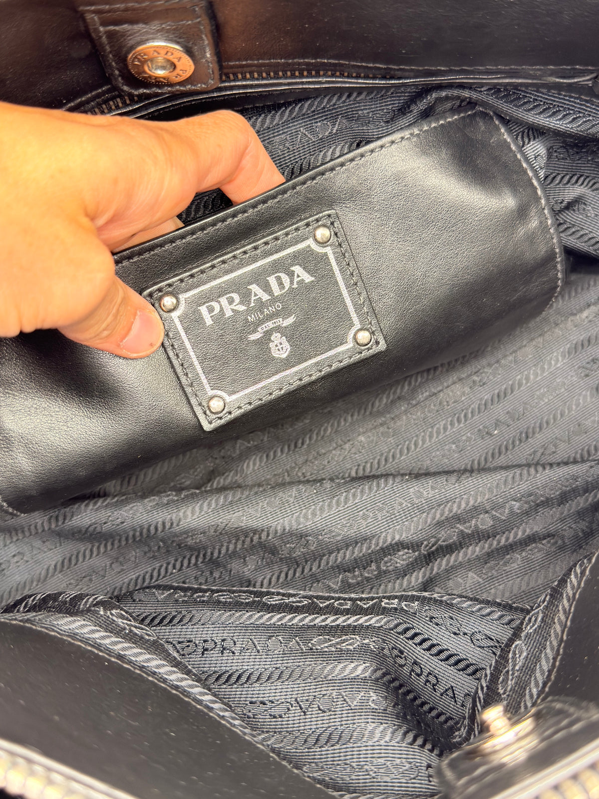 Prada Tote Bag in Pelle Saffiano Nera