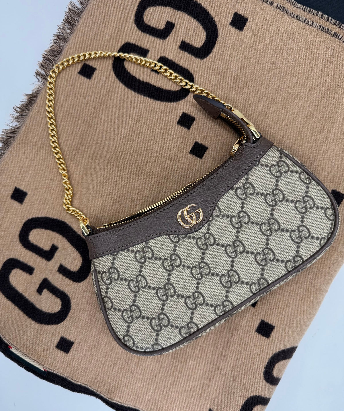 Gucci Ophidia GG Supreme Mini Marrone Beige