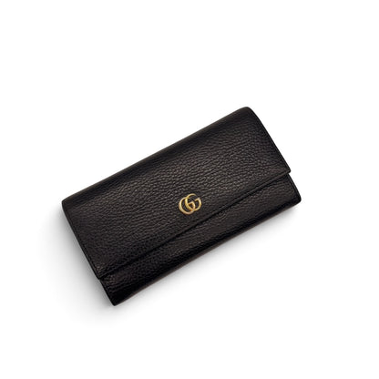 Gucci Portafoglio GG Marmont Nero in Pelle