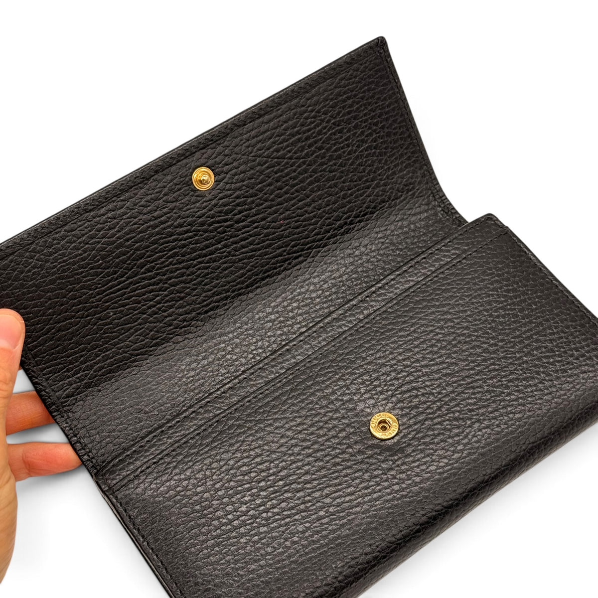 Gucci Portafoglio GG Marmont Nero in Pelle