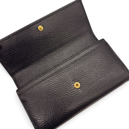 Gucci Portafoglio GG Marmont Nero in Pelle