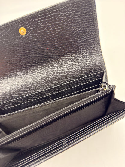 Gucci Portafoglio GG Marmont Nero in Pelle